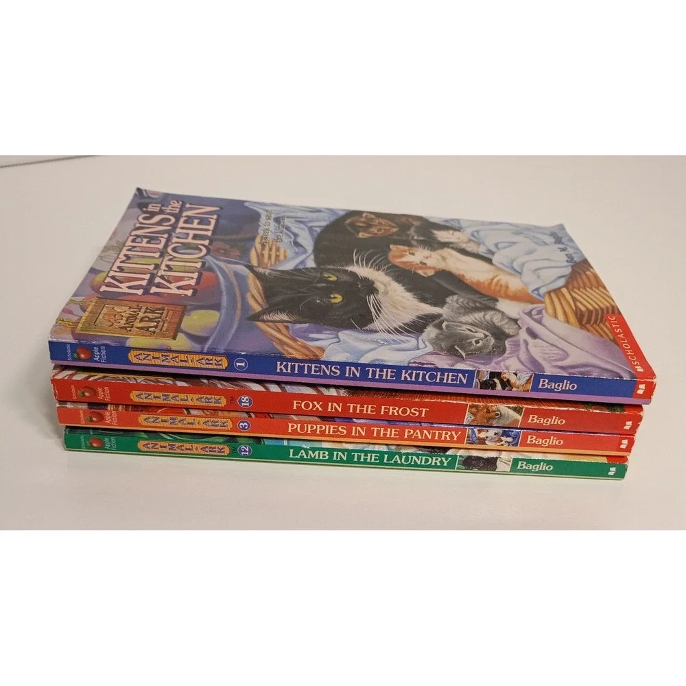 Animal Ark Lot of 4 Paperback Books Ben Baglio: Lamb, Puppies, Fox, Kittens